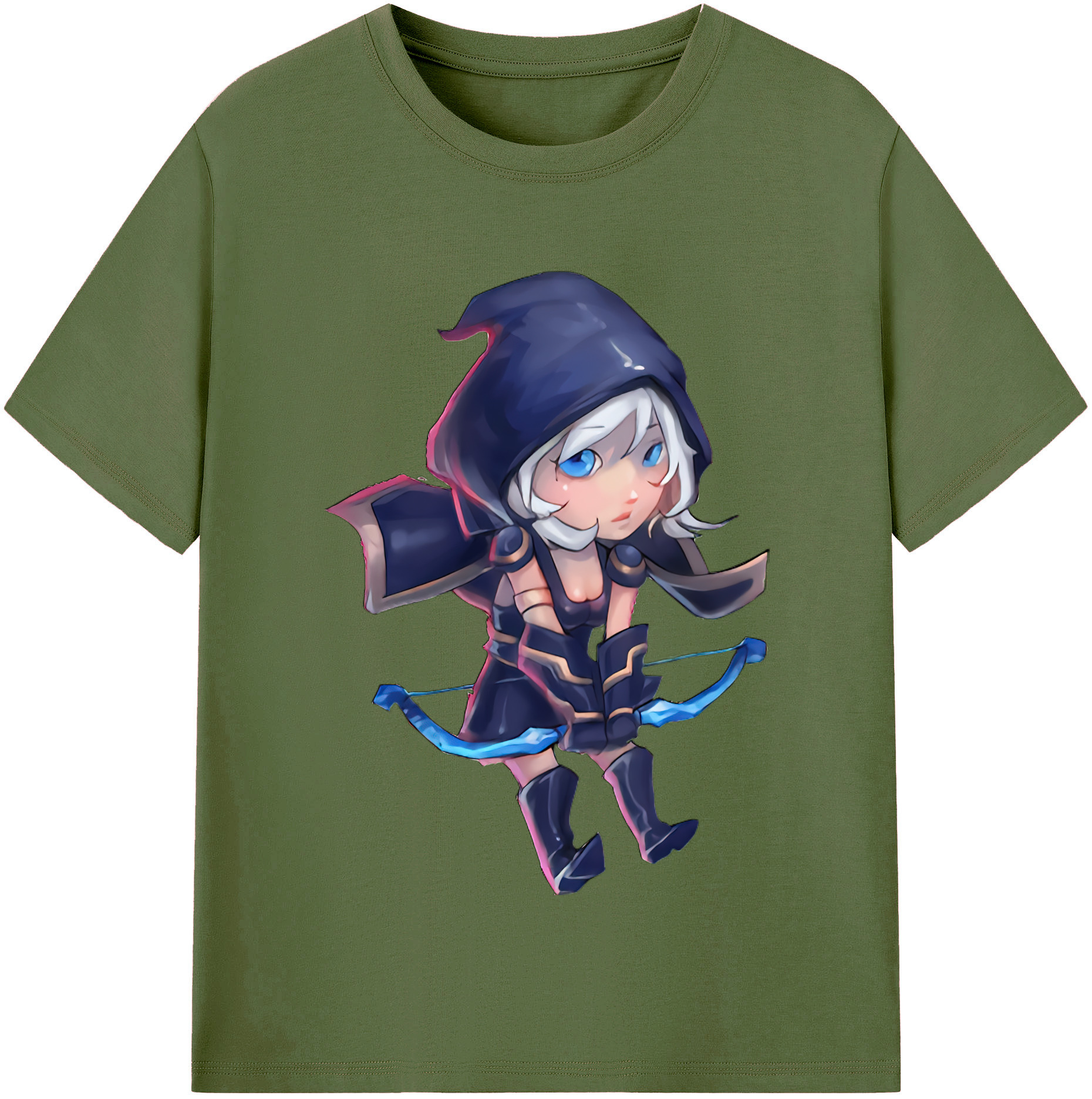 リーグ・オブ・レジェンド League of Legends LOL 綿100％半袖Tシャツ（フロントプリント）